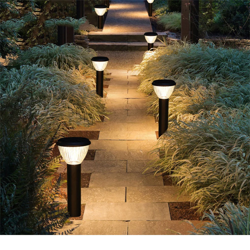 Современные уличные солнечные газонные светильники SOURA LED Водонепроницаемый садовый светильник для внутреннего дворика для дома на крыльце виллы