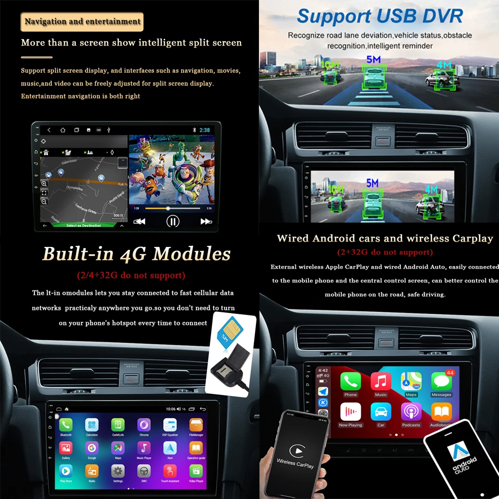 Для Honda Civic Хэтчбек 2006-2011 Автомобильный Радио Мультимедийный Плеер Навигация GPS Carplay 4G WIFI 9 дюймов Android 13