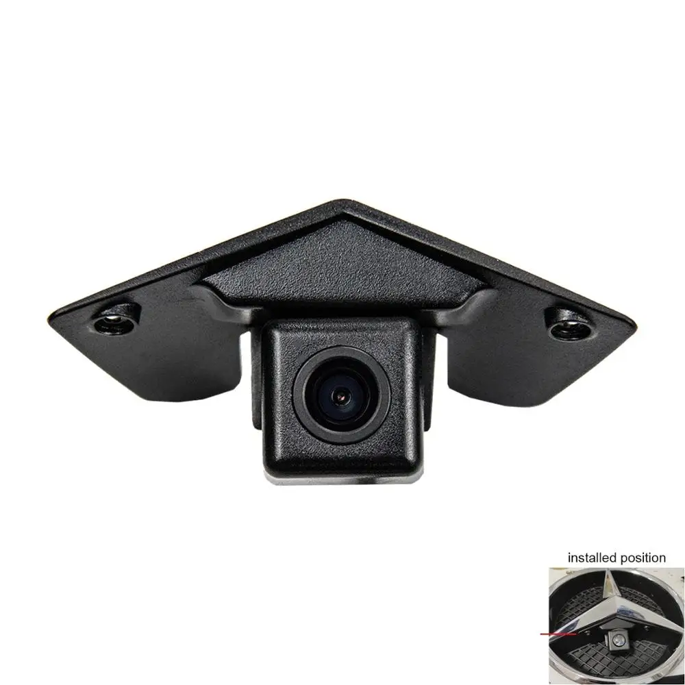 Водонепроницаемая камера HD вида спереди для Mercedes Benz GLK300/SLK350/CLS350/Viano/R500L/R350L/ML350/GL450/Sprinter/ML300/C63 AMG