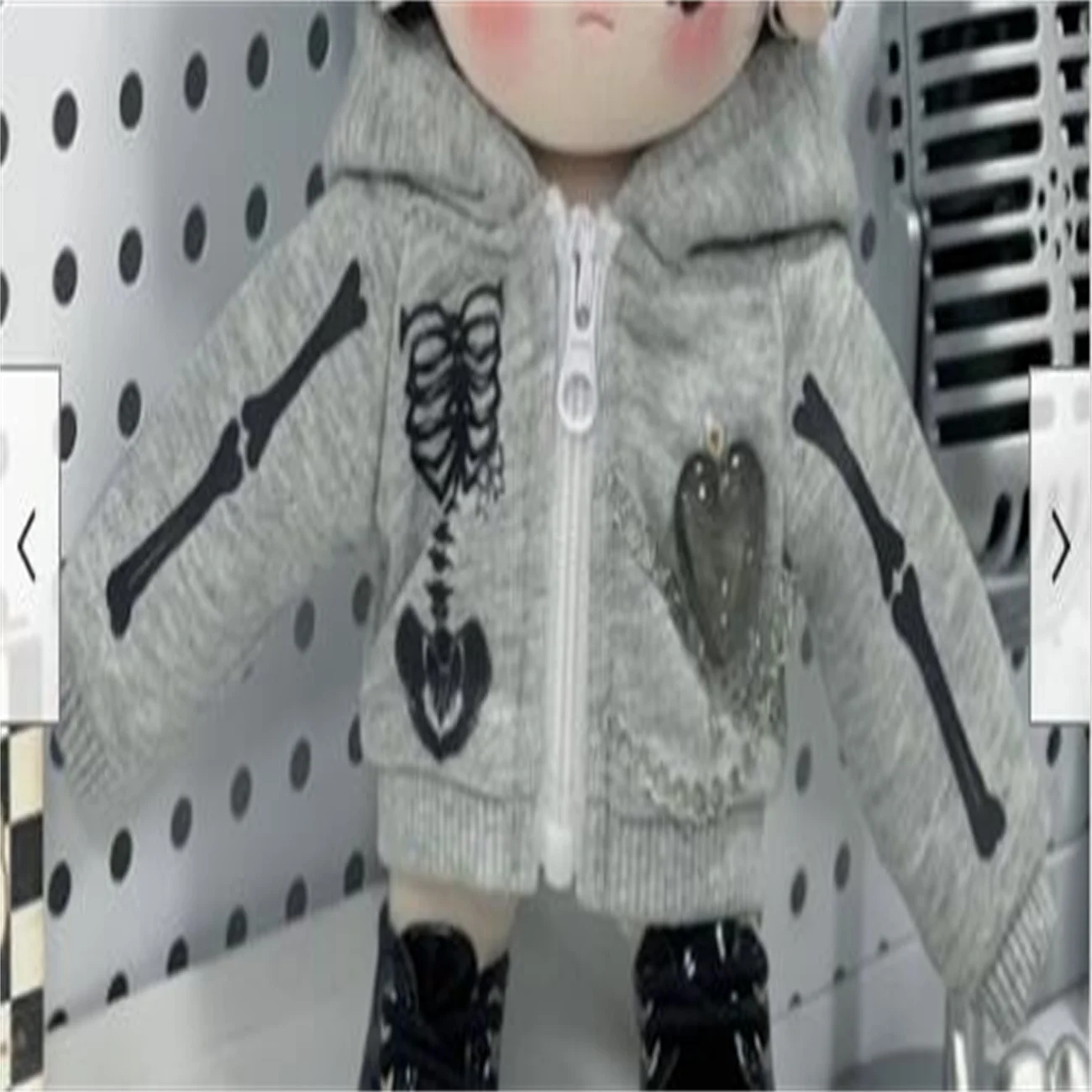 KPOP ручной работы для плюшевой куклы 20 см, пальто с капюшоном Cool Guy, одежда для переодевания