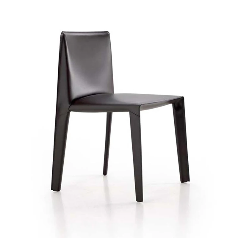 Кресла для отдыха в итальянском стиле Эргономичные Современные стулья с кожаной спинкой Удобные кухонные шезлонги Salle Manger Мебель для дома