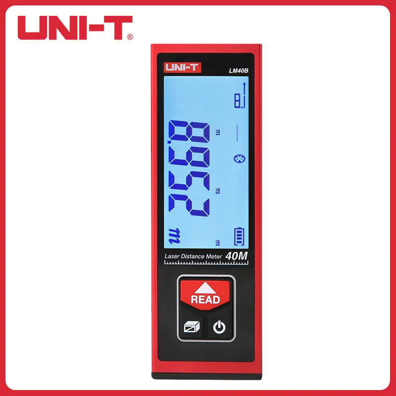 UNI-T Mini Bluetooth Дальномер 40/50/60 М Цифровой Дисплей Лазерный Дальномер LM40B/LM50B/LM60B Электронная линейка