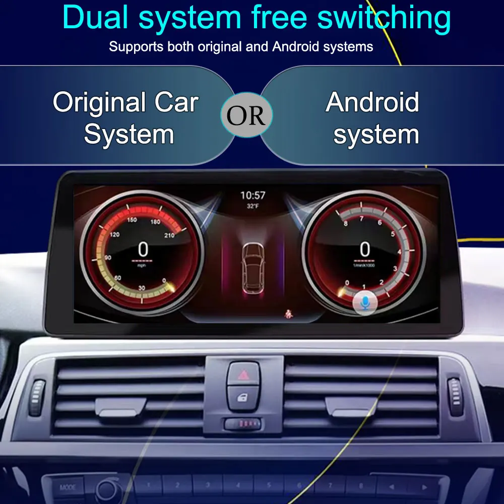 12,3 Дюймовый Android 12 Для BMW 1 Серии 120i E81 E82 E87 E88 CIC Системный Экран Стерео Радио GPS Мультимедийный Плеер ТВ Навигация