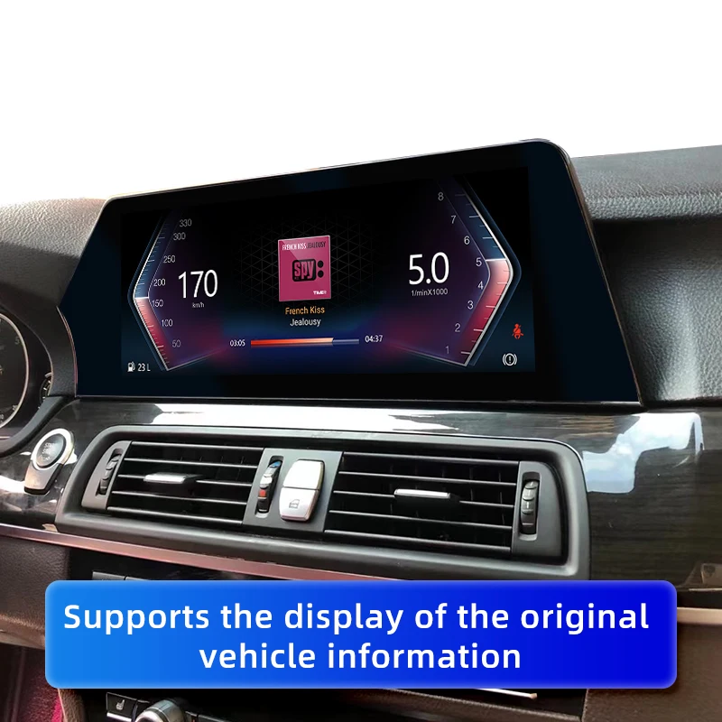 12,3-Дюймовый Автомобильный Стерео Радио GPS Навигация для BMW 5 Серии F10 F11 F07 NBT CIC Android Auto CarPlay Bluetooth WiFi Зеркальная Ссылка