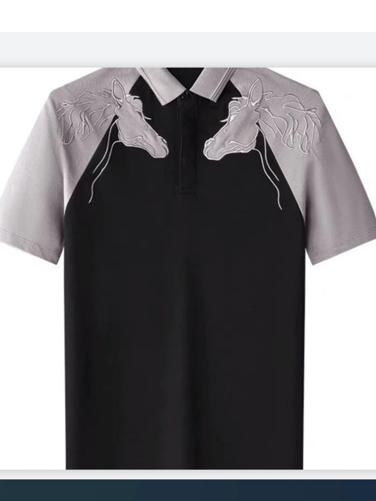 Рубашка поло Мужская футболка с коротким рукавом Роскошные бренды, дизайнеры, Мужская одежда, топы с вышивкой, Корейская модная рубашка, Новая