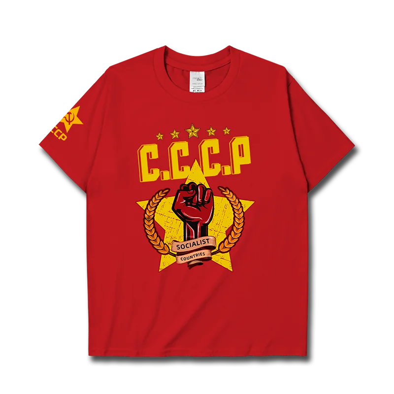 Бывший Советский Союз CCCP, Советский социалистический Рабочий класс, мужская футболка, повседневные мужские майки, летняя новая одежда с короткими рукавами