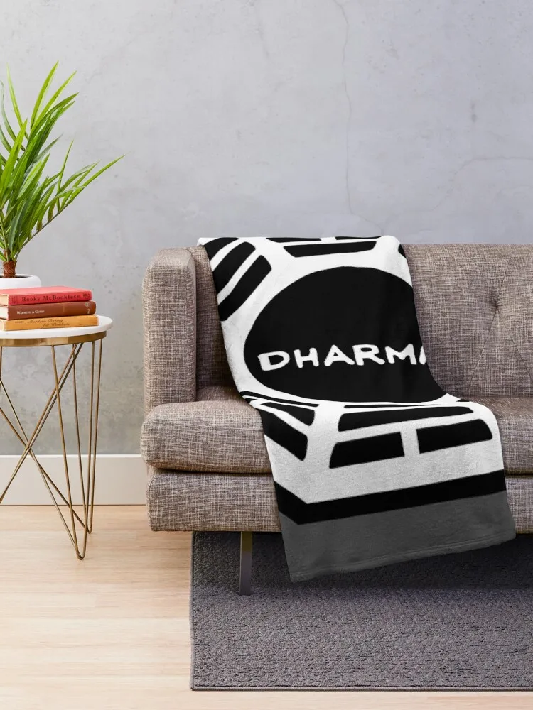 Одеяло с логотипом Dharma Initiative, потерянное телешоу, Ретро-одеяла, Шерстяное одеяло
